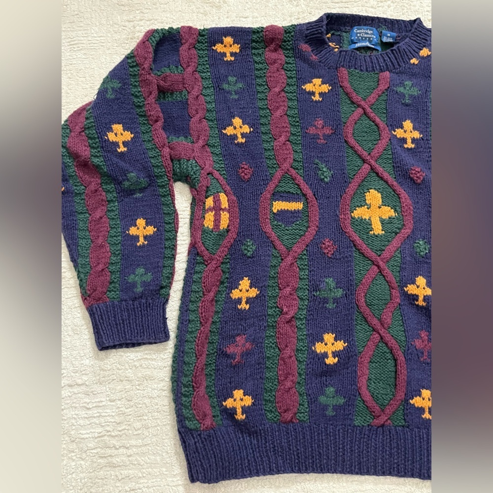 Vintage Cambridge Classics Hand Knit sweater - Picture 2 of 13